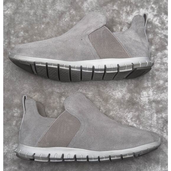 Cole Haan ZeroGrand Gray Suede Slip on Shoes Sneakers Ankle Boots Womens Size 7 - Picture 4 of 16